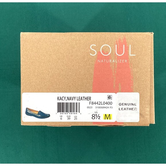 Soul By Naturalizer Kacy Women's Flat, Navy Leather, Size 8.5M - Picture 13 of 13